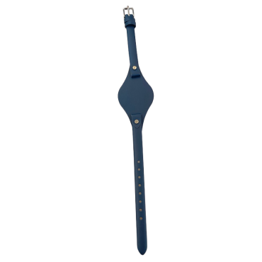 Bratara ceas Cyrax, compatibila ceas Fossil ES, 8 mm, din piele, Albastru Cosmic