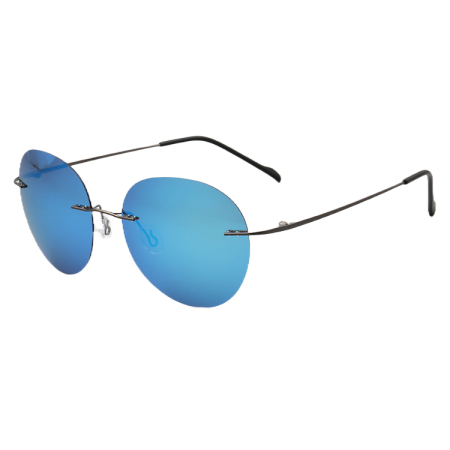 Ochelari soare cu toc, polarizati, bleu, 53x17x140mm