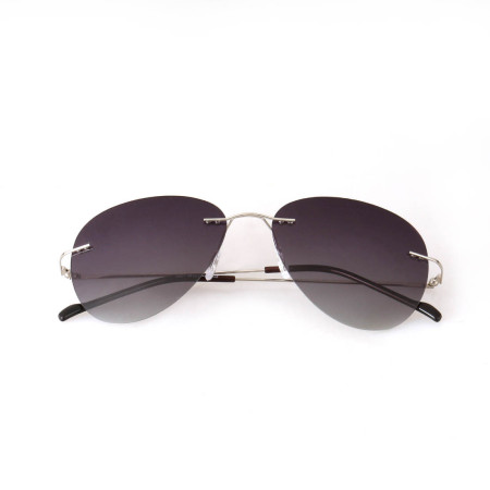 Ochelari soare aviator, polarizati, purpuriu, cu toc