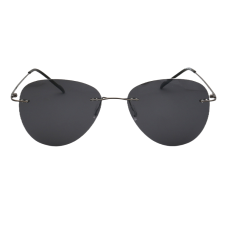 Ochelari de soare aviator, polarizati, negru, cu toc