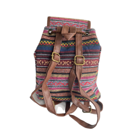 Rucsac dama, material textil, roz, 25cm x 25cm x 15cm