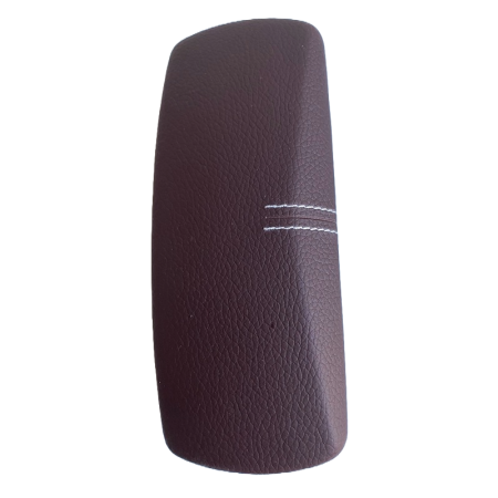 Toc ochelari piele ecologica, 16 x 6.5 x 4.5 cm, maro