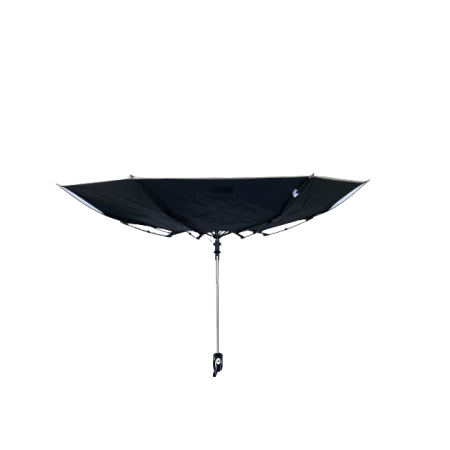Umbrela dama, pliabila, antivant, negru, Ø90 cm