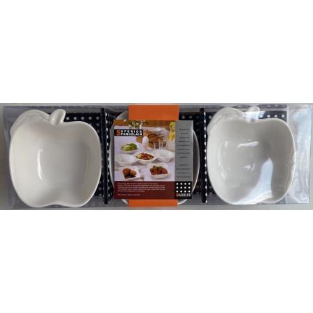 Sosiera ceramica si suport de lemn, 3 piese, 100 ml vas