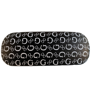 Toc ochelari din piele ecologică, negru, 16 x 6 x 4 cm