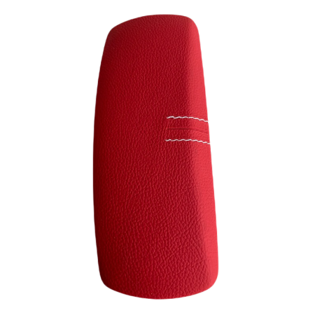Toc ochelari piele ecologica, 16 x 6.5 x 4.5 cm, rosu