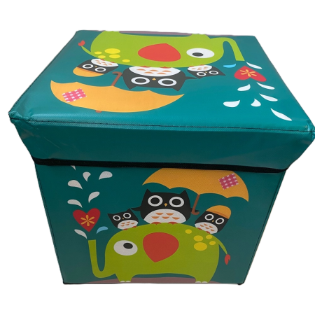 Cutie depozitare pliabila, verde, 30x30 cm