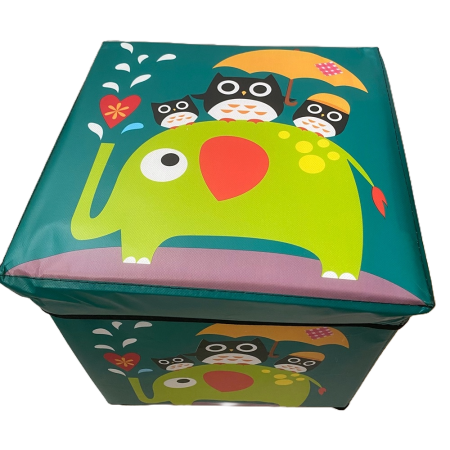 Cutie depozitare pliabila, verde, 30x30 cm