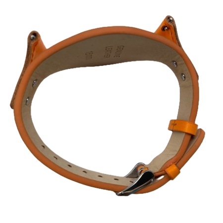 Curea ceas Cyrax, compatibila ceas Fossil ES3615, 12 mm, din piele, Portocaliu