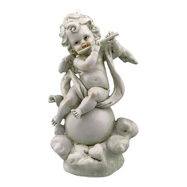 Statueta inger cu Fluier, 12x24 cm