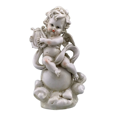 Statueta inger cu harpa, 12x24 cm