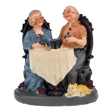 Decoratiune, Mos si baba, la ceai