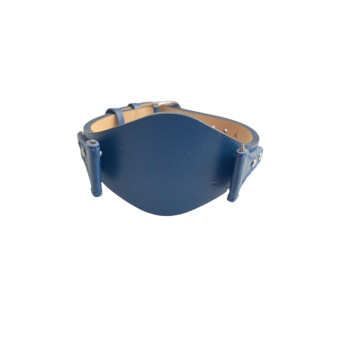 Curea ceas Cyrax, compatibila ceas Fossil ES3615, 12 mm, din piele, albastru