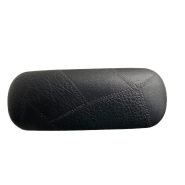 Etui ochelari piele ecologica, 16 x 6 x 4 cm, Negru Leather