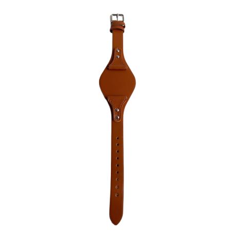 Curea ceas Cyrax, compatibila ceas Fossil ES3615, 12 mm, din piele, Maro inchis