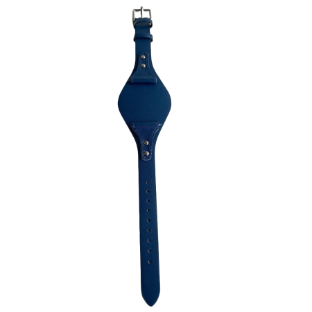 Curea ceas Cyrax, compatibila ceas Fossil ES3615, 12 mm, din piele, albastru