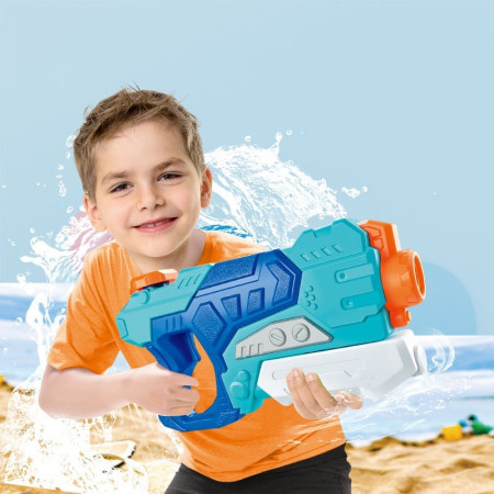 Pistol cu Apa pentru Copii, Rezervor, Pentru Piscina/Plaja, Cyrax, 6ani+,  Albastru, 500ML