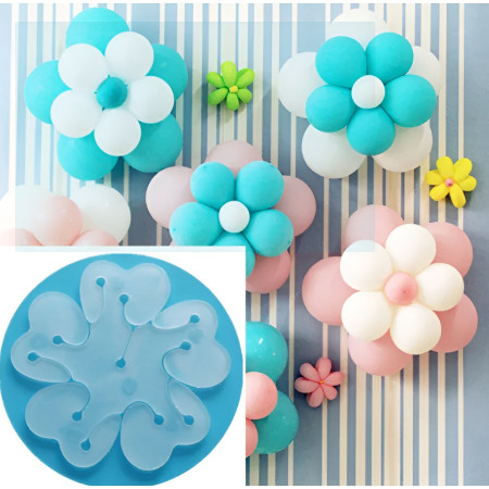 Suport pentru Baloane, Cyrax, Care Formeaza o Floare, cu Doua Straturi, pentru 11 Baloane, 8x8cm, 4.6g