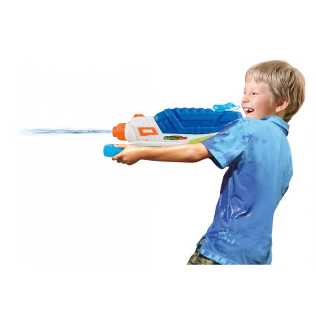 Pistol cu Apa pentru Copii, Rezervor, Pentru Piscina/Plaja, Cyrax, 6ani+, Albastru/Multicolor, 1000ML, model 2