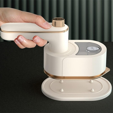 Mini Fier de Calcat,  Pliabil si Portabil, Calcare Verticala/Orizonala, cu Abur, 50 ml, 40W, 10.5 x 12 cm, Alb