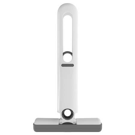 Mop de Mana  Mini-Portabil, cu Sistem de Stoarcere, Dispozitiv de Curatat Manual, cu Burete Absorbant, din PVA, 29.5 x 15.5 cm, 2 Rezerve, Alb