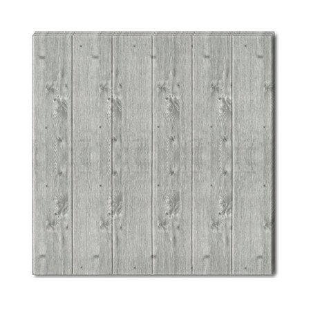 Set 10 Placi Tapet 3D,  70 x 70 cm, Grosime 3 mm, din Rasina, Tip Placi de Lemn, Suprafata Acoperita 4.9 mp, Gri Inchis