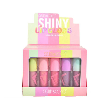 Set 5 Rujuri, Kevin Coco, Dreamy Pink, Lip-Gloss, Sidefate, Multicolor