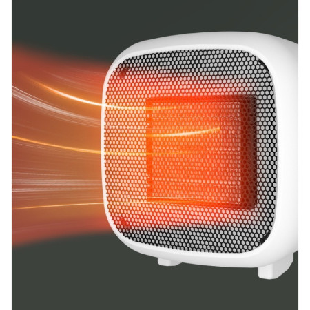 Mini radiator electric portabil  800 W, 2 trepte, 150x120x175 mm, alb