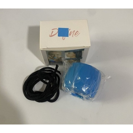 Dispozitiv de Tonifiere Faciala,  din Silicon, Corectare Mandibula/Maxilar, Albastru