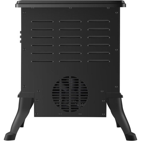 Semineu Electric,  cu Efect Flacara, 1500/1200W, Incalzire PTC, 220 V, din Plastic Ignifug, 38 x 23 x 45 cm, Negru