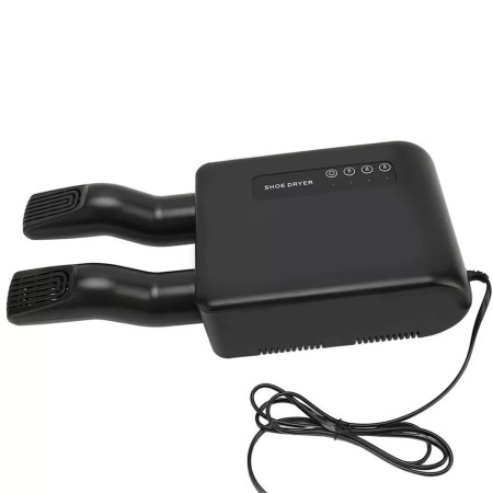 Uscator de Pantofi,  Functie de Uscare, Dezinfectie, Dezodorizare, Montaj pe Perete fara Perforare, din PVC, Silentios, Timer, Negru