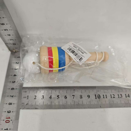 Jucarie Cupa de Indemanare, Cyrax, Sabie Minge, Jucarie de Coordonare Mana-Ochi, Joc Tradițional, Jucarie pentru Gradinita, 10 x 3 cm, Alb