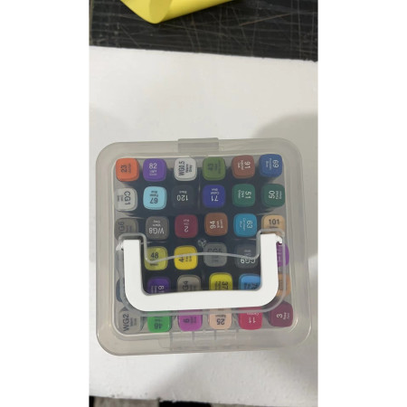 Set Cutie 36 Markere, Cyrax, cu Alcool, Artist Markers, Cutie Plastic cu Maner, Cyrax, Multicolor