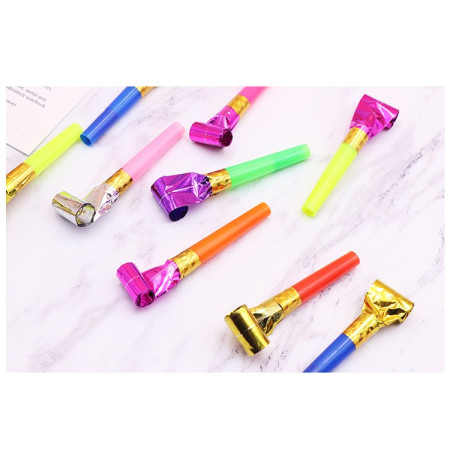 Set 6 Suflatori, Cyrax, pentru Petrecere, Tematica Aniversare, 8 cm, Multicolore
