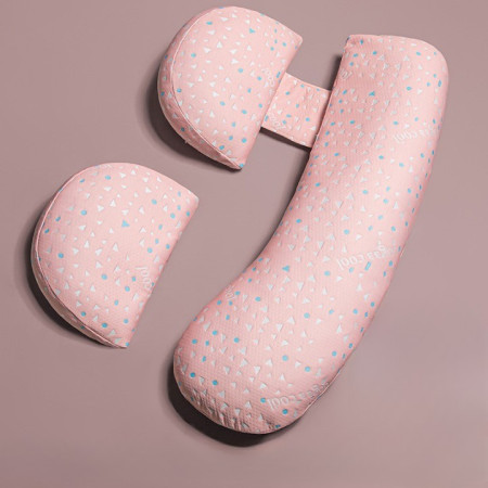 Set Perna pentru Gravide,  Husa Detasabila, Utilizare in Forma H si U, Reglabila, Latime Ajustabila, Proactive, Roz