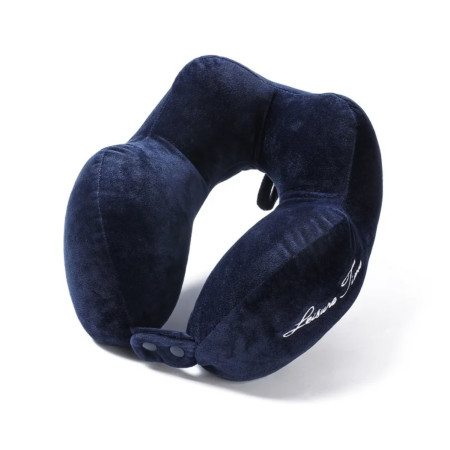 Perna de Calatorie,  Pentru Gat, din Bumbac, cu 4 Cocoase, Ajustabila, Albastru