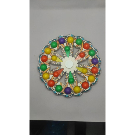 Jucarie Antistres, Cyrax, Model Simple Dimple, Fidget Toy Spinner, cu 24 Buline, Multicolor