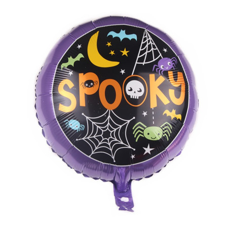 Set 5 Baloane din Folie Metalizata, Cyrax, Figurine, Tema Halloween, Pai Inclus, Ambalaj Individual, Umflare cu Aer sau Heliu, Figurina Pisica 65x49 cm, Stelute si Cerculete 45 cm, Negru