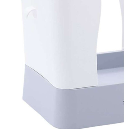 Cos de Gunoi Extensibil,  din Plastic, Reglabil, Pliabil, Versatil, pentru Bucatarie, Baie sau Birou, Cos Universal, 21x25x17 cm, Alb Gri