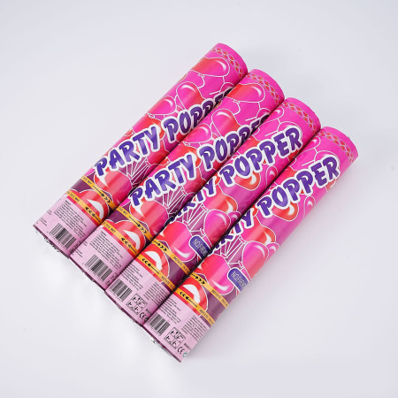 Tun Confetti, Cyrax, Model Mix din Folie, 40 cm, Ambalaj din Carton, Eliberare prin Rasucire, Multicolor