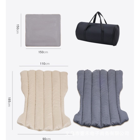 Saltea Speciala de Calatorie,  Tesla Model Y / 3, pentru Camping, Portbagaj, Spate, pentru Dormit in Aer Liber, Geanta si Perna Incluse, Gri