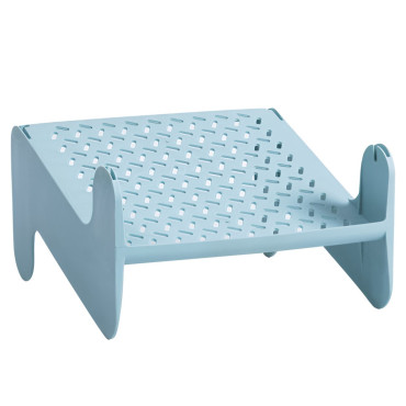 Suport pentru Pantofi,  cu Doua Straturi, Organizator, Antiderapant și Durabil, 26x24.8x16 cm, Albastru