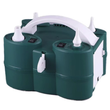 Pompa Electrica de Umflat Baloane, Cyrax, cu Doua Iesiri, 220V, Putere 600W, Accesorii petrecere, Verde