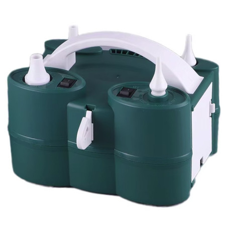 Pompa Electrica de Umflat Baloane, Cyrax, cu Doua Iesiri, 220V, Putere 600W, Accesorii petrecere, Verde