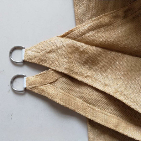 Prelata de soare/ Copertina de tip parasolar pentru terasa si gradina,  triunghiulara, 3x3x3 m, galbena