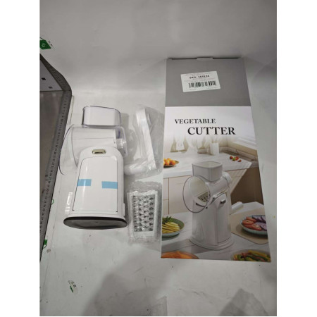 Razatoare Manuala, Cyrax, Rotativa cu Manivela, 10 Lame Interschimbabile, Anti-Stropire, 27 x 13 x 13 cm, Alb