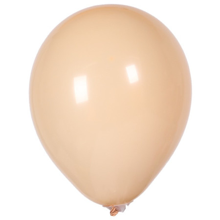 Set 10 Baloane din Latex, Cyrax, Model Party, 30 cm, 5x Maro, 5x Bej, 2.8 g