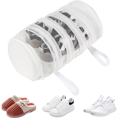 Sac pentru Spalare Incaltaminte,  pentru Masina de Spalat, 40 x 19 cm, Alb