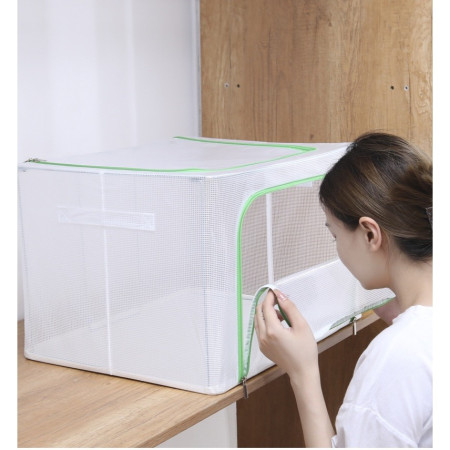 Cutie de Depozitare,  pentru Camera Copiilor, 66L, din PVC, Model Dinozaur, 50 x 40 x 33 cm, Transparent