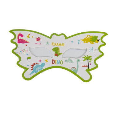 Set 10 Masti Decorative, Cyrax, Colectia Dino Park, 18 x 8 cm, din Carton, Multicolor